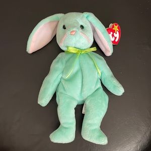 TY The Beanie Babies Collection Green Rabbit “Hippity”